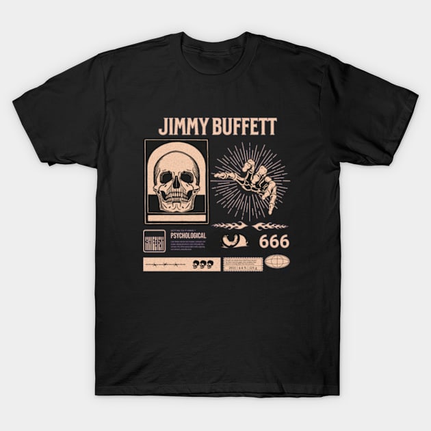 jimmy buffett//retro horor design T-Shirt by girls store